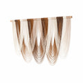 Wandteppich 100 x 90 cm aus Textilgarn in Beige Braun - dekorativer Wandbehang